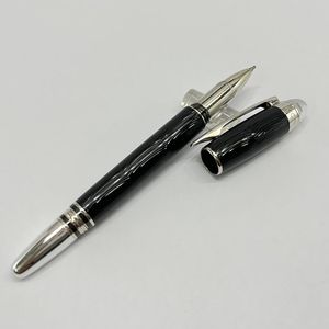 GIFTPEN Promotion Stylo d'écriture Noir ou Argent Stylo à bille Stylos à plume Papeterie Fournitures scolaires de bureau avec numéro de série et 1 cadeau