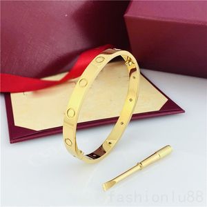 Cadeaux designer bracelet femmes luxe bracelts mode zircon hommes en alliage d'acier inoxydable brassard pulsera saint valentin cadeaux amour bracelets tournevis ZB001 E23
