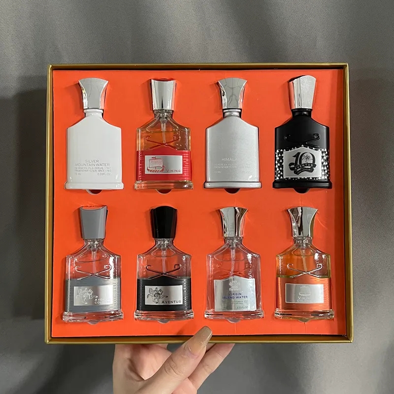 Geschenke-Parfüm-Set, 15 ml, 8-teiliger Anzug, männliches Spray, exquisite Geschenkbox mit Düse, Highedt-Edition für jede Haut