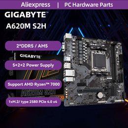 GIGABYTE A620M S2H Nieuwe Micro ATX A620 DDR5 6400+(OC) MHz M.2 PCIe 4.0X16 64G Ondersteuning AMD Ryzen 7000 Serie AM5 Moederbord