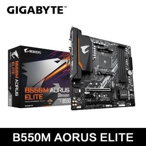 Gigabyte B550m Aorus Elite Motherboard Micro-ATX Socket AM4 voor Ryzen 5000 4000 3000 series CPU Dual Channel DDR4 SATA3 M.2 240410