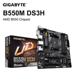 GIGABYTE B550M DS3H Nieuwe Moederbord am4 Micro-ATX AMD B550 DDR4 4266 (OC) MHz M.2 SATA 128G PCI-E 4.0 Dubbele Kanaals Socket AM4