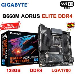 Gigabyte B660m Aorus Elite DDR4 Motherboard LGA1700 Intel B660 DDR4 128GB 5333 (O.C.) MHz Ondersteuning 12e CPU Office Mainboard Nieuw