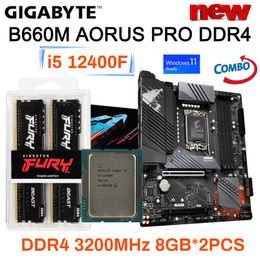 Gigabyte B660M Aorus Pro DDR4 Moederbord Intel I5 12400F CPU DDR4 3200MH