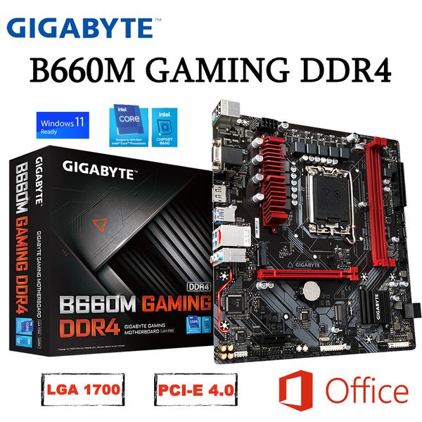 Placa base GIGABYTE B660M GAMING DDR4 compatible con D4 64GB 3200MHz Intel B660 LGA 1700 12th Gen CPU PCI-E 4,0 M.2 M-ATX placa base