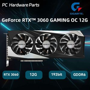 GIGABYTE GeForce RTX 3060 GAMING OC 12G carte graphique 192Bit GDDR6 GPU avec 3X ventilateurs WINDFORCE carte vidéo NVIDIA pour B550M Aorus