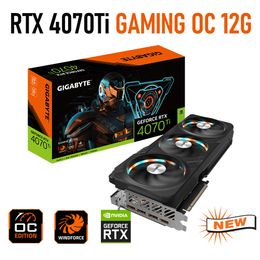 Gigabyte GeForce RTX 4070 Ti graphique GAMING OC 12G NVIDIA RTX 40 série GPU 21000 MHz GDDR6X PCI Express 4.0 ordinateur de bureau 192 bits nouveau