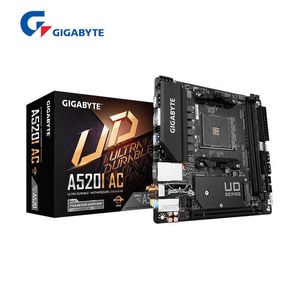GIGABYTE nouveau GA A520I AC Micro-ATX AMD A520 Wi-Fi AC DDR4 5300 M.2 USB 3.1 64G Double canal Socket AM4 carte mère