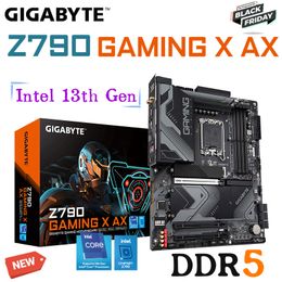 Gigabyte Z790 GAMING X AX Prise en charge de la carte mère LGA 1700 Intel 13e et 12e génération CPU DDR5 128 Go 7600 MHz RAM Wifi 6E PCIe 5.0 Nouveau