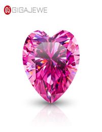 Gigajewe rose couleur coeur coupé vvs1 Moisanite Diamond 034ct pour les bijoux faisant 6642681