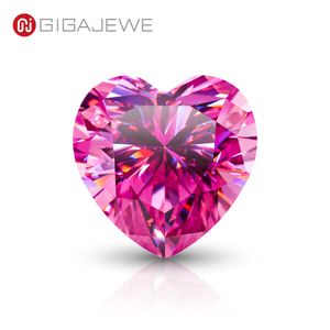 Gigajewe Pink Color Heart Cut VVS1 Moissanite Diamond 0.3-4CT voor het maken van sieraden