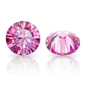 GIGAJEWE Rose Couleur Ronde VVS1 diamant moissanite 6.5mm-9mm pour la fabrication de bijoux