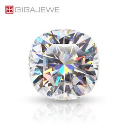 GIGAJEWE blanc D couleur coussin coupe VVS1 diamant moissanite 0.5mm-7mm pour la fabrication de bijoux coupe manuelle