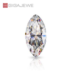 GIGAJEWE blanc D couleur Marquise coupe VVS1 moissanite diamant 0.5-3ct pour la fabrication de bijoux coupe manuelle