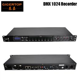 Gigertop TP-D1369 1024 DMX Enregistreur US EU AU Câble d'alimentation Prise de microphone Entrée audio AV RJ45 ou RS232 connect control326S