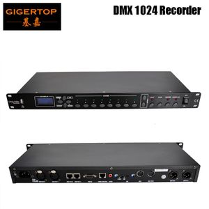 Gigertop TP-D1369 1024 DMX Enregistreur US EU AU Câble d'alimentation Prise de microphone Entrée audio AV RJ45 ou RS232 connect control279l