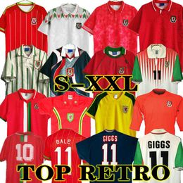 Giggs BALE 98 99 Wales retro voetbalshirt 1974 90 92 93 94 95 96 97 Hughes Saunders Rush Speed vintage voetbalshirt klassiek 15 16 2014 1990 1992 1994 1995 1982 83 00 01 666