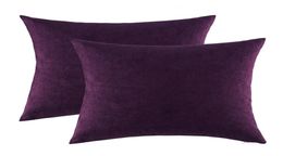 GIGIZAZA housses de coussin violet 45x45 50x50 pour canapé-lit décoration de la maison housses de taie d'oreiller pour canapé chambre taies d'oreiller de luxe 4523261