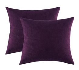 GIGIZAZA housses de coussin violet 45x45 50x50 pour canapé-lit décoration de la maison housses de taie d'oreiller pour canapé chambre taies d'oreiller de luxe 1544944