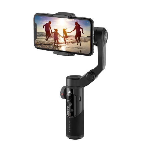 Gimbal Aochuan plegable 3axis hommaltigador estabilizador de cardán Selhake Selfie Stick para teléfonos inteligentes iPhone XS Max X Samsung Smart XR