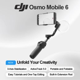 Gimbal DJI OSMO Mobile 6 Om 6 Handheld Gimbal Activettrack 5.0 Launchage rapide Tutoriels faciles et édition Onetap DJI NOUVEAU