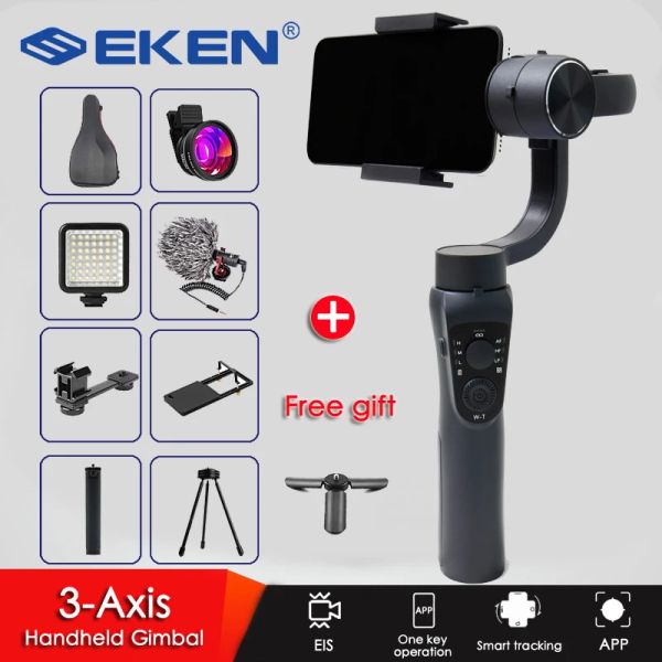 Gimbal Eken S5B MODE MODIFICATION Version 3 Axe Handheld Gimbal Stabilizer Phone Phone Video Enregistrement Smartphone Gimbal pour le téléphone Action Caméra