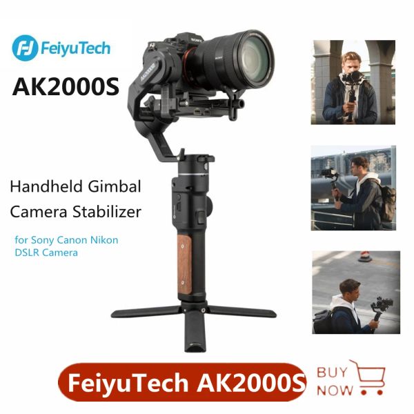 Gimbal Feiyutech AK2000S 3axis Stabilisateur de cardan portable pour la caméra sans miroir DSLR Sony Canon Nikon Panasonic Camera Stabilisateur