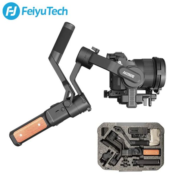 Gimbal Feiyutech Officiel AK2000S DSLR CAME CAMEAL STABILIER HANDELD GIMBALless sans miroir 2,2 kg Ajustement pour Sony Canon Fuji