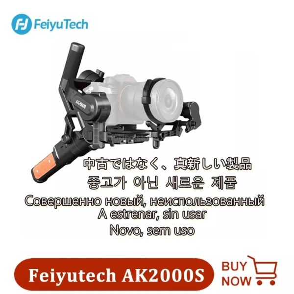 GIMBAL FEIYUTECH OFICIAL AK2000S DSLR Estabilizador 3 Axis Cámara Estabilizador Gimbal Placa de liberación plegable para Canon Sony Panasonic