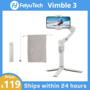 Gimbal Feiyutech Official vimble 3 Bidtin Extension Rod 3axis Handheld Gimbal portable et pliable pour iPhone 13 Pro Max Samsung