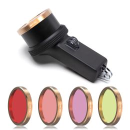 Cardan pour DJI Filtre de boîtier étanche d'origine d'origine Filtre rouge jaune rose violet Filtre de plongée sous l'eau profonde pour DJI Osmo Pocket 1