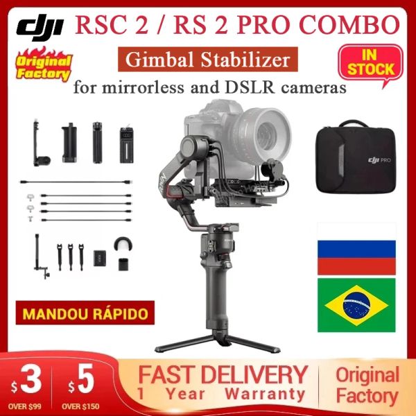 Gimbal para DJI RSC 2 / RS 2 Pro Combo Roninsc Estabilizador Gimbal Diseño plegable Builtin 1 '' Pantalla OLED para cámaras DSLR sin espejo DSLR