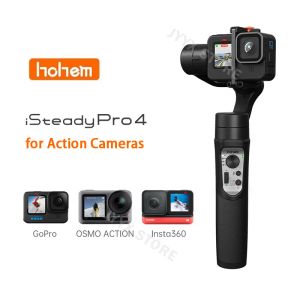 Gimbal Hohem Isteady Pro 4 Action Caméra Gimbal 3axis Stabilisateur de poche pour GoPro 10 5 6 7 8 9 Insta360 One R DJI OSMO Action