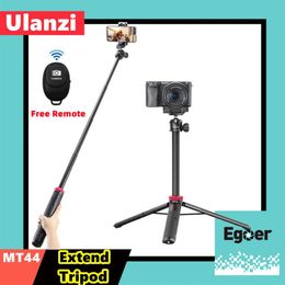 Gimbal Ulanzi MT44 Verleng uw mobiele telefoon met Vlog-telefoon met microfoon LED Light Live