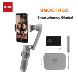 Cardan Zhiyun Smooth Q3 Smartphones cardan 3 axes stabilisateurs de poche pour Smartphones iPhone/Samsung/Huawei/Xiaomi/caméra d'action