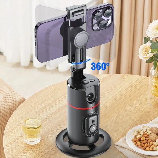 Gimbals Auto Face Tracking Tripod 360 ° ROTATION STABILISATION DU PIBAL AVEC TÉMORIE, PROPRIÉTÉ DE TÉLÉPHONE DE SÉPOSITIQUE DE CAMERA pour le smartphone