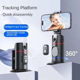Gimbals Tracking automático Solts Robot Robot Camilamán 360 Face Phone Holdea Ai Seleccionando Selfie Stick Estabilizador de gimbal para Vlog Video en vivo