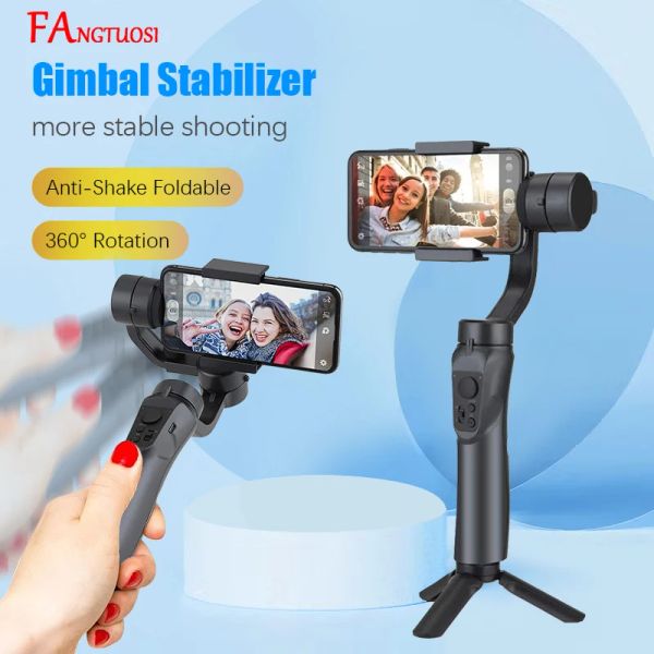 Gimbals Fangtuosi 3axis Handheld Gimbal Wireless Bluetooth Phone Gimbal Stabiliszer pour un nouveau stabilisateur de smartphone Gimbal Gimbal