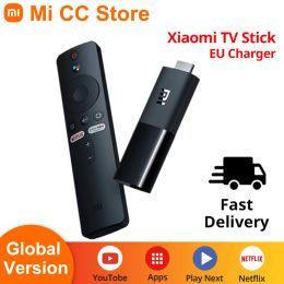 Gimbals Versión global Xiaomi Mi TV Stick Android TV 9.0 HDR 1080P 1GB RAM 8GB ROM Portable Mini TV Dongle Wifi Google Asistente