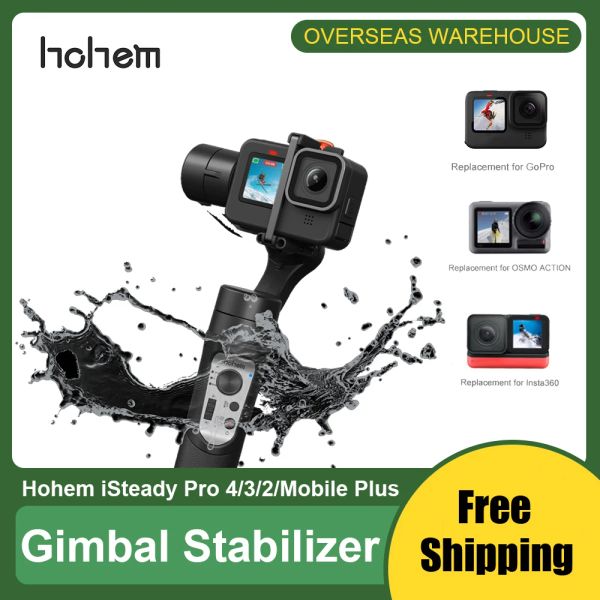 Gimbals Hohem Isteady Pro 4 / Mobile + 3axis Handheld Camera Gimbal Stabilizer Contrôle sans fil pour GoPro Osmo Insta360 One R Smart Phone