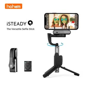Gimbals hohem isteady q selfie stick ajusté selfie stand standder stabilisateur de cardan pliant pour iPhone Android