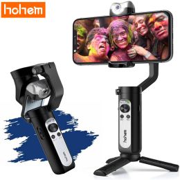 Gimbals Hohem Istady V2 3AXIS AI Smartphone Gimbal Stabilizer met AI Visual Tracking LED Video Light Foldable Gimbal voor iPhone13 12 Pro