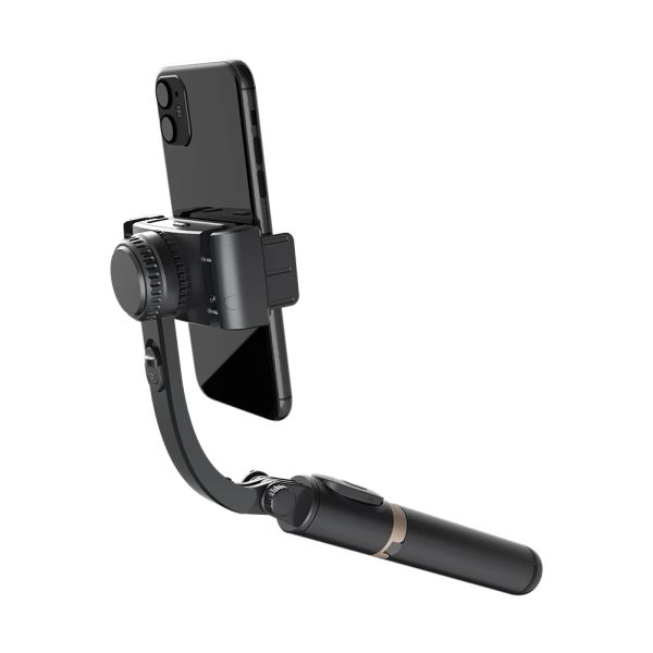 Gimbals Q08 Handheld Gimbal Smartphone Bluetooth Passage stabilisateur avec trépied selfie Stick Pliant Gimbal pour le téléphone pour smartphone