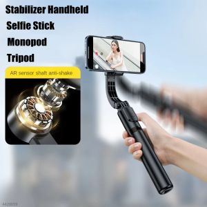 Gimbals Roreta NIEUWE Opvouwbare Draadloze Handheld Gimbal Stabilizer Selfie Stick Statief Met Bluetooth Sluiter Monopod Voor iphone xiaomi