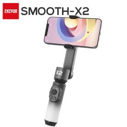 Gimbals zhiyun officiële gladde x2 telefoon gimbal handheld stabilisator 2axis smartphone gimbals voor iPhone 13 pro zwarte selfie stick