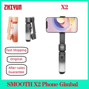 Gimbals zhiyun lisse x2 stabilisateur de cardan pour smartphones xiaomi redmi huawei iphone samsung stabilisateur stabilisateur selfie bâton