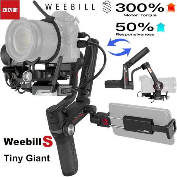 Gimbals Zhiyun Weebill S Cámara Estabilizador de cardán para cámara DSLR sin espejo Sony A7M3 A7III A7R3 Nikon Z6 Z7 Panasonic GH5 GH5S Canon