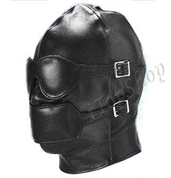 GIMP Head Mask Hood Bought Roll Bondage noir Faux en cuir fétiche coquelue Play UK R5018047582