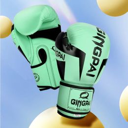 GINGPAI 6 8 10 12oz gants de boxe multi-modèles enfants adultes hommes femmes couleur mat gants de combat haute qualité cuir PU 240112