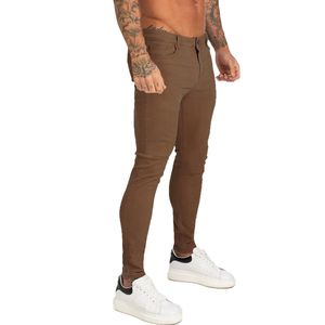 GINGTTO marque Homme coupe ajustée Super Skinny jean pour hommes Hip Hop cheville serré coupe près du corps grande taille Stretch zm178